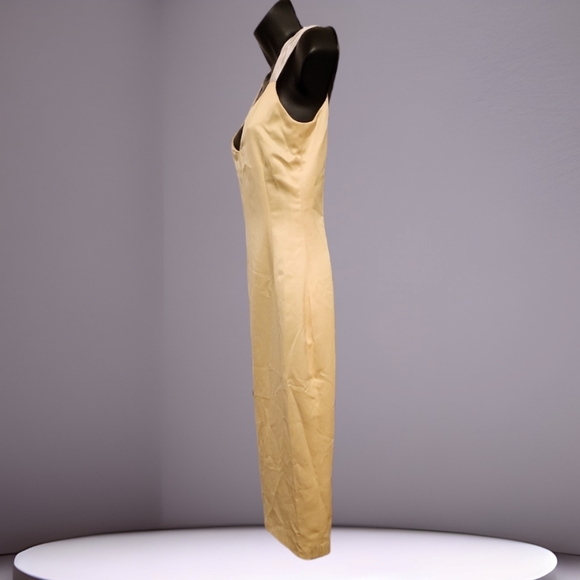 Yellow Formal Midi Dress - Picture 2 of 15